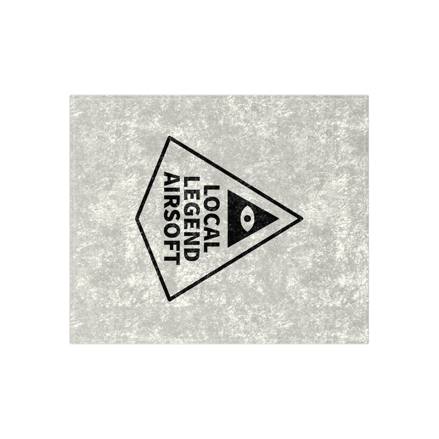 Local Legend Airsoft's Silver Crushed Velvet Blanket