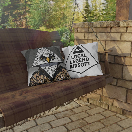 Limited Edition Mystical Illuminati Owl Outdoor Pillow