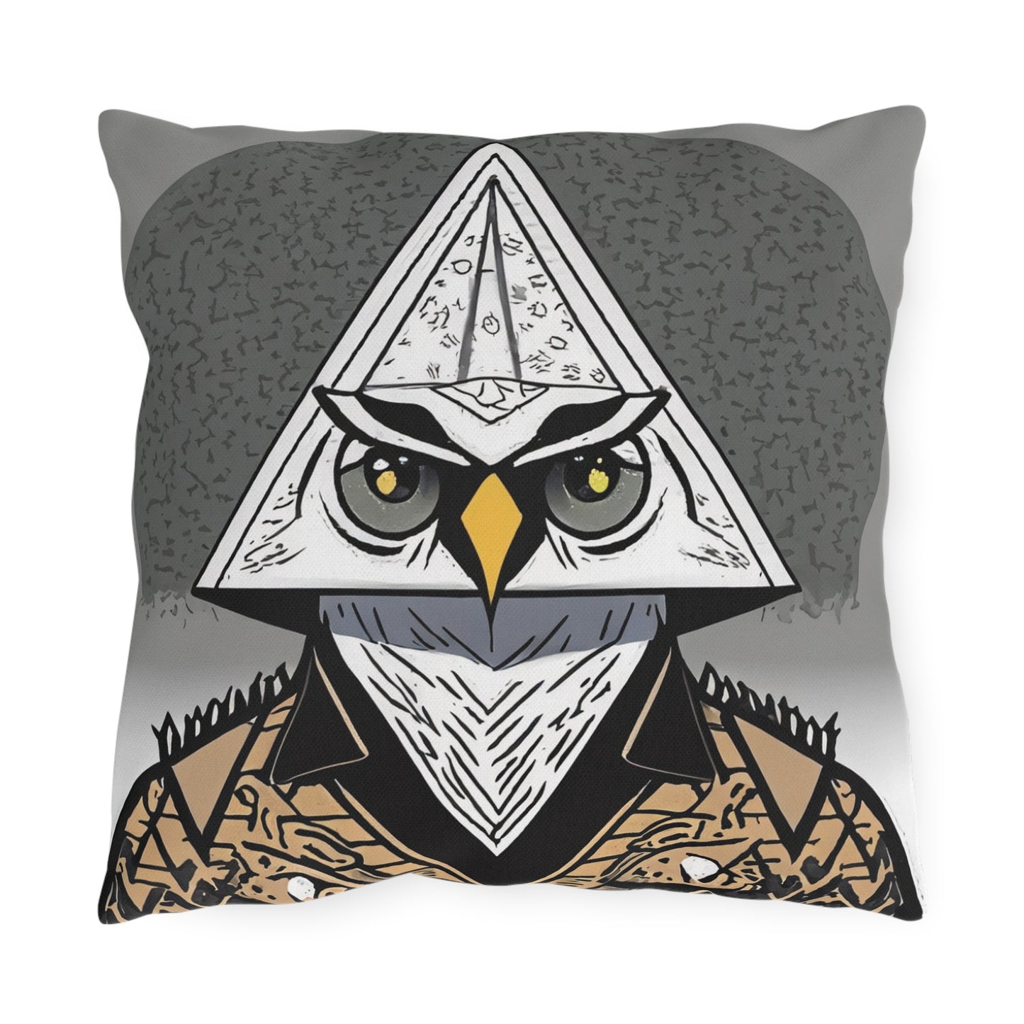 Limited Edition Mystical Illuminati Owl Outdoor Pillow