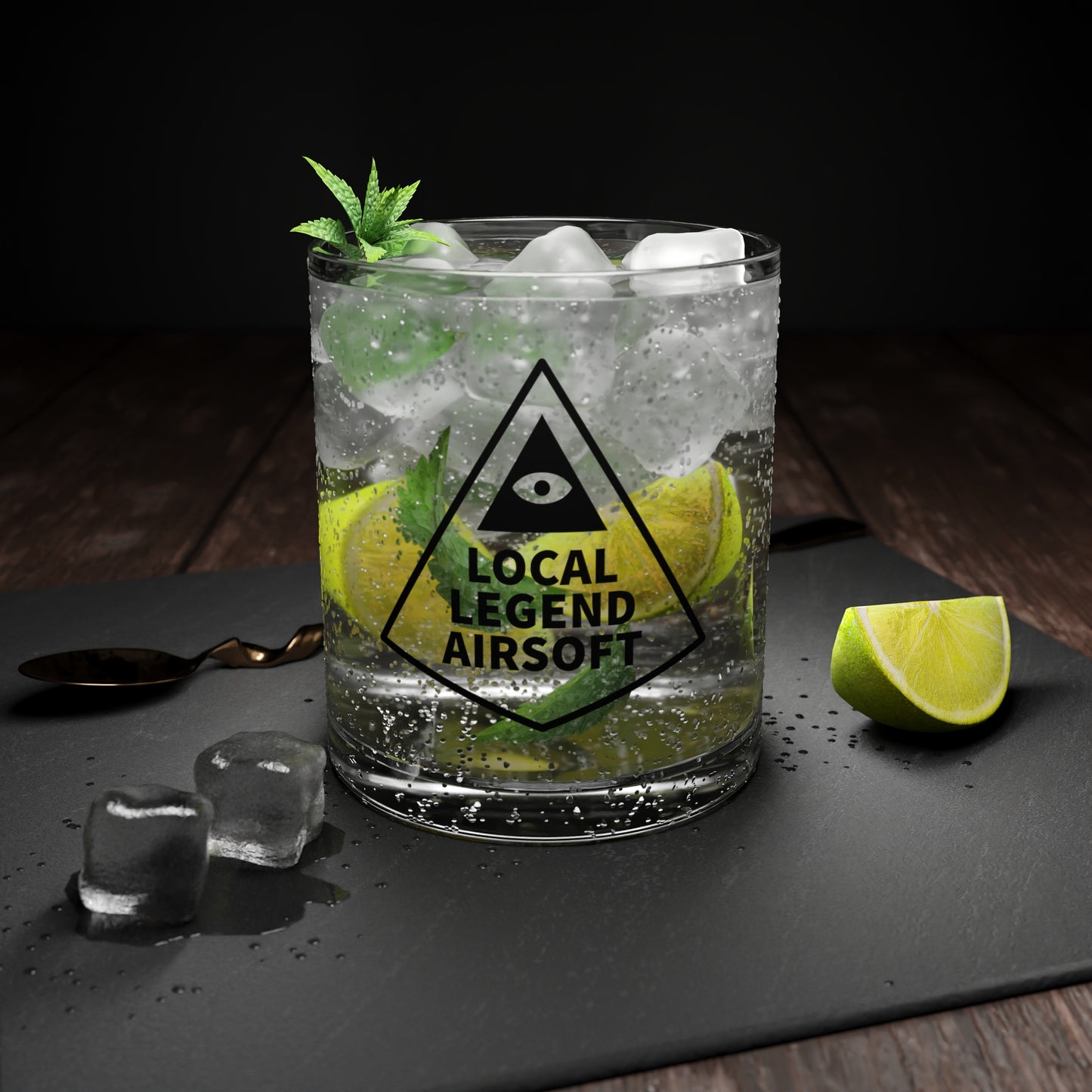 Local Legend Airsoft Bar Glass