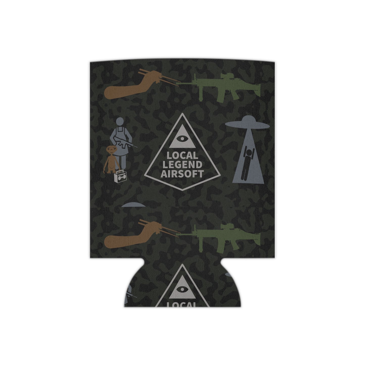 E.T. Airsoft Camouflage Can Koozie